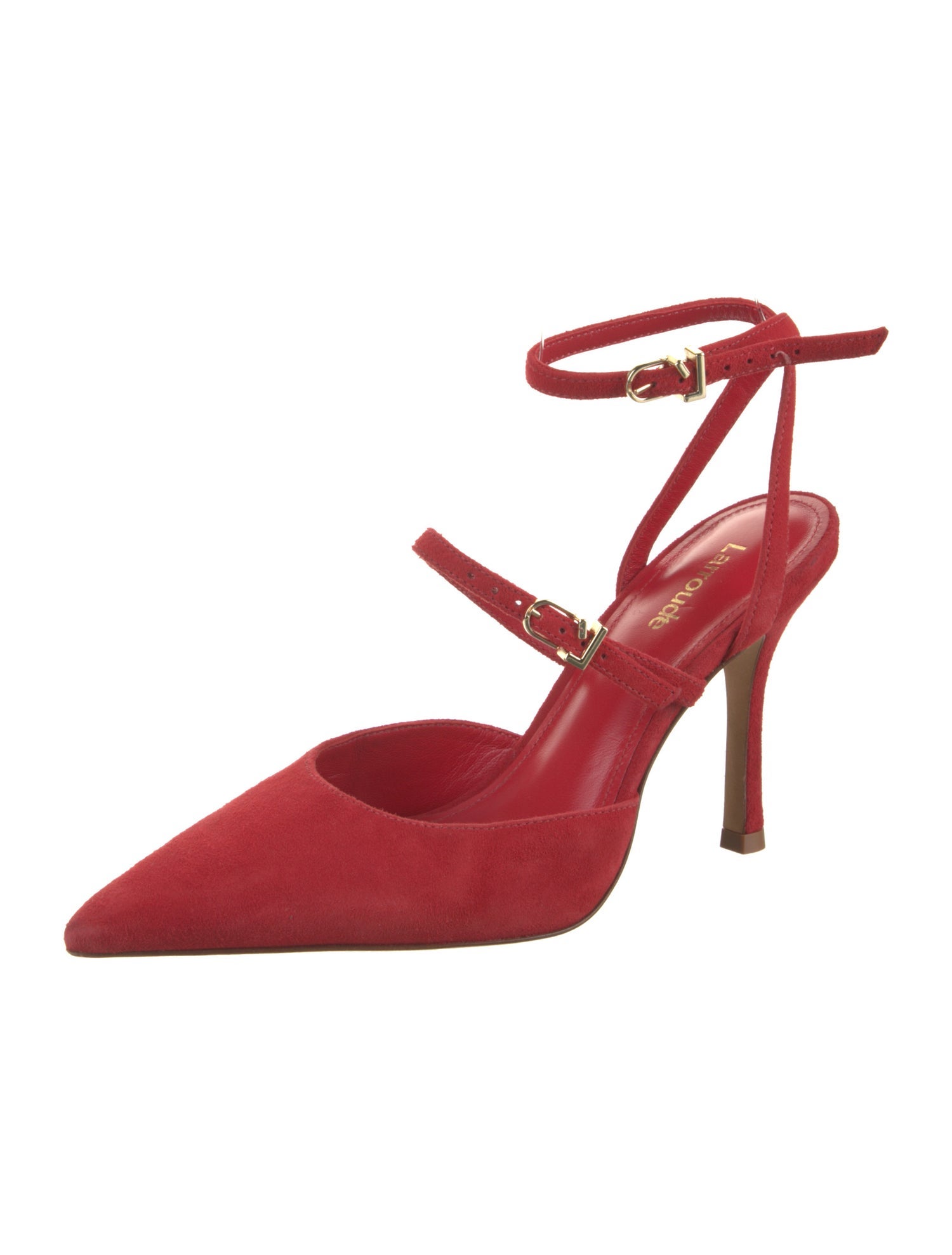 Larroude Suede Slingback Pumps