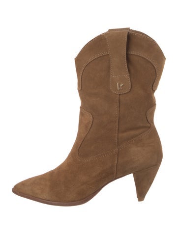 Larroude Boots Suede Western 9.5