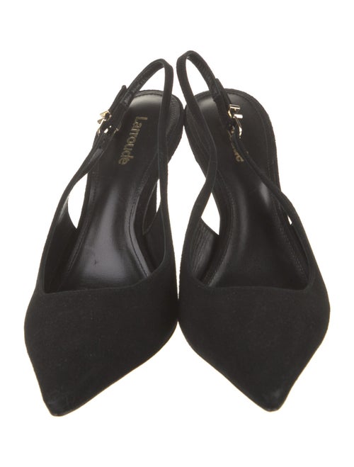 Larroude Suede Slingback Pumps