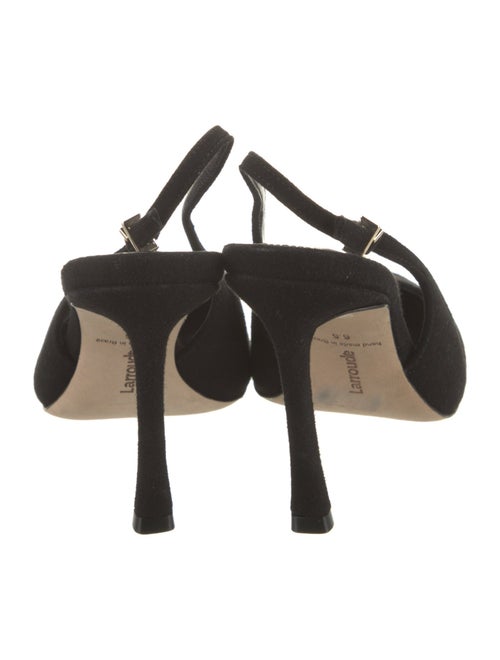 Larroude Suede Slingback Pumps