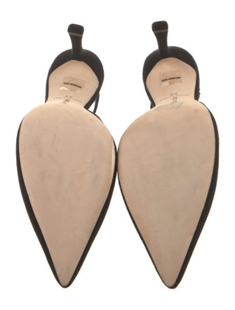 Larroude Suede Slingback Pumps