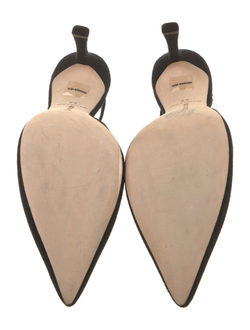 Larroude Suede Slingback Pumps