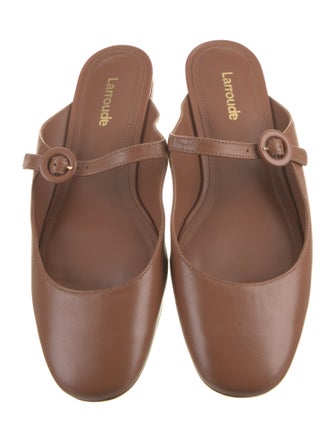 Larroude Leather Mules