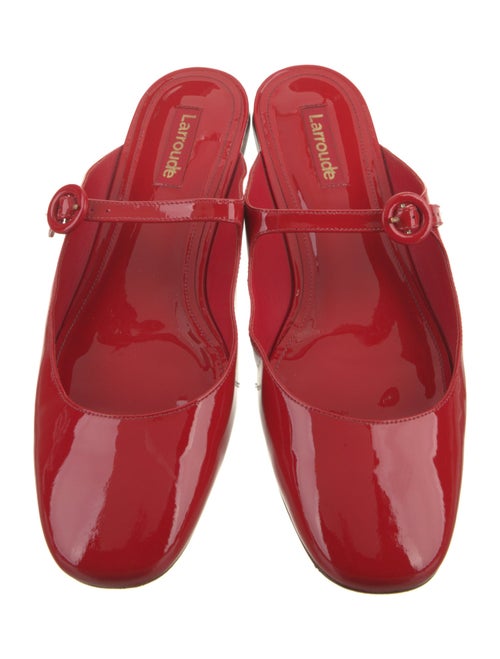 Larroude Patent Leather Mules