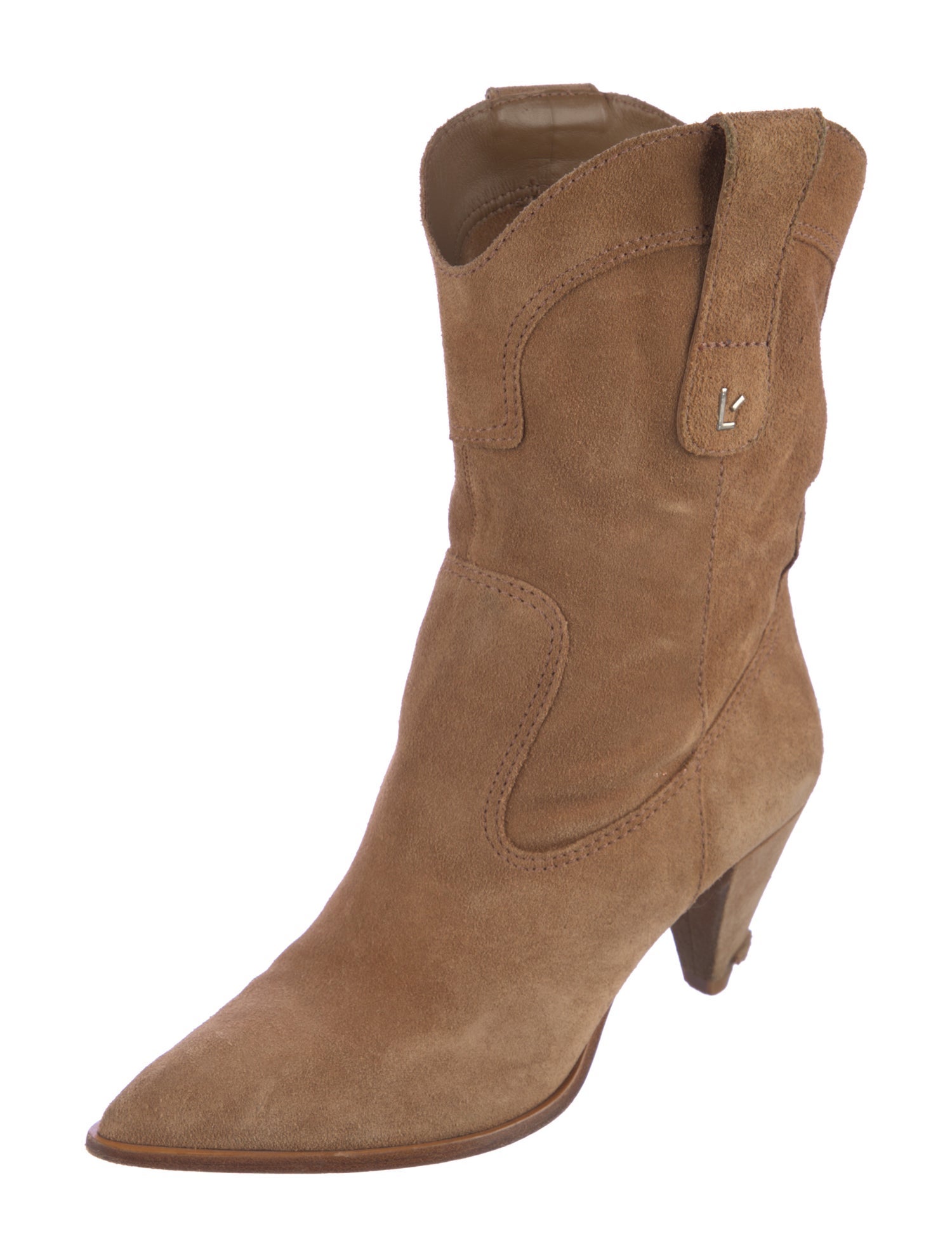 Larroude Suede Western Boots