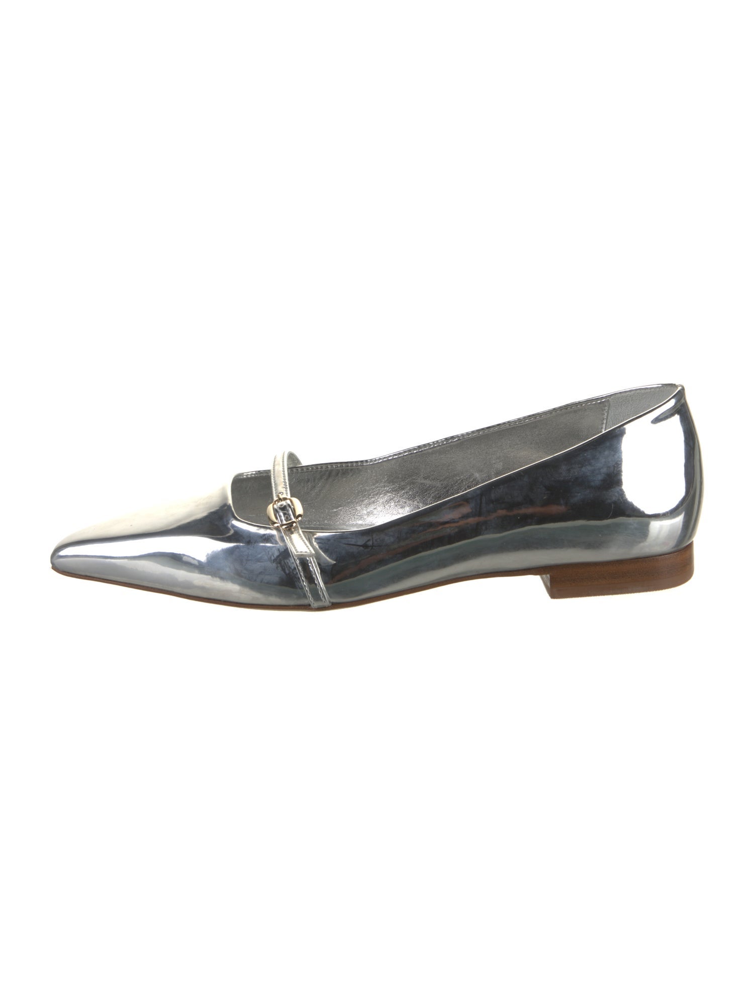 Larroude Patent Leather Mary Jane Flats