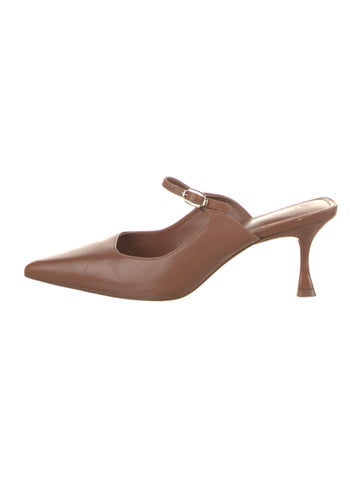 Larroude Pumps Leather Mules 10
