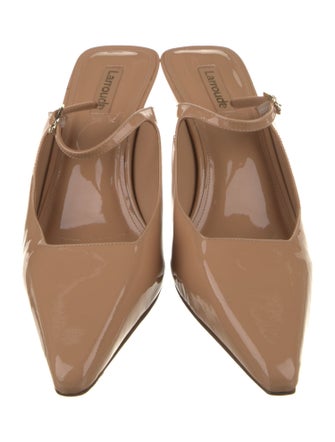 Larroude Patent Leather Mules