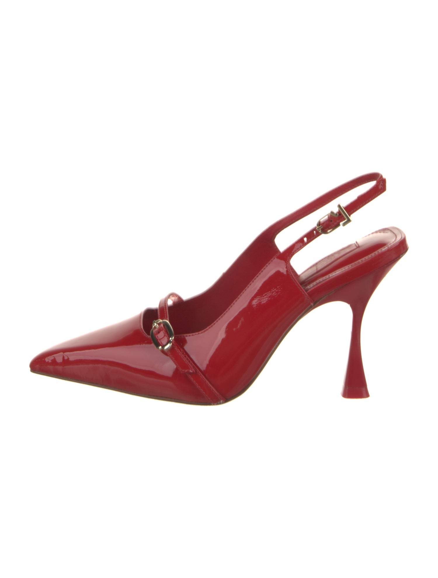 Larroude Patent Leather Slingback Pumps