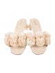 Larroude Raffia Patterned Slides