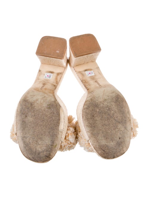 Larroude Raffia Patterned Slides