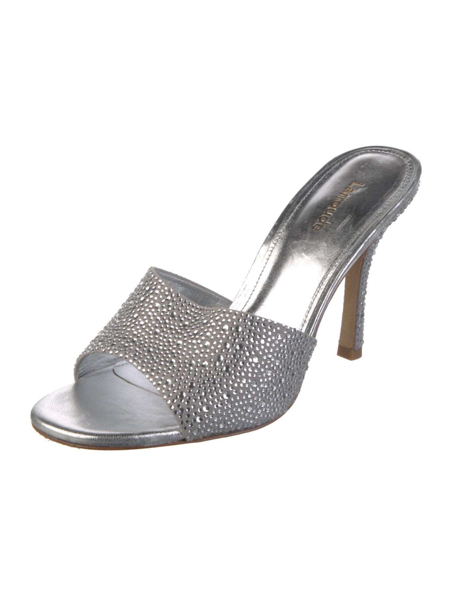 Larroude Crystal Crystal Embellishments Slides