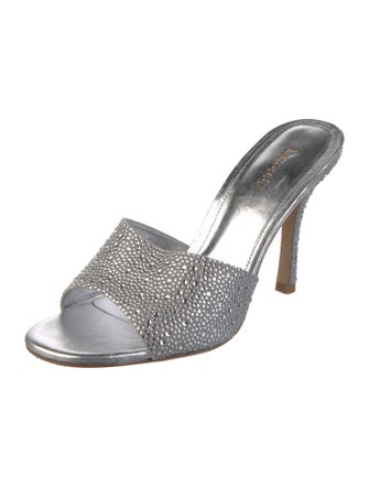 Larroude Crystal Crystal Embellishments Slides