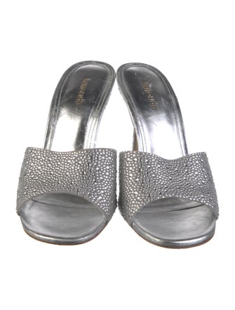 Larroude Crystal Crystal Embellishments Slides