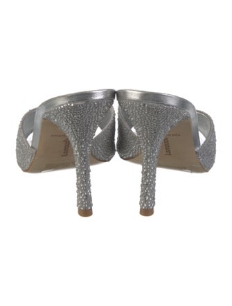 Larroude Crystal Crystal Embellishments Slides