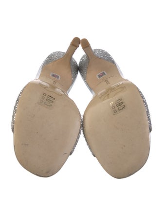 Larroude Crystal Crystal Embellishments Slides