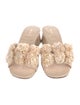 Larroude Raffia Slides