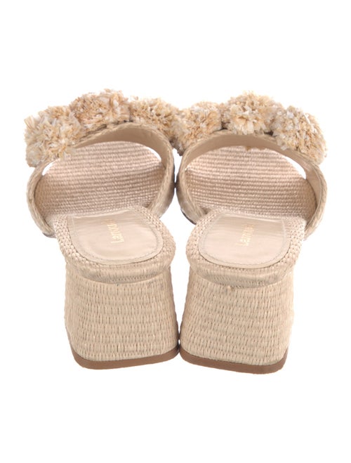 Larroude Raffia Slides