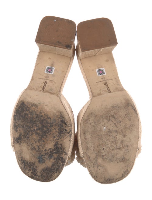 Larroude Raffia Slides