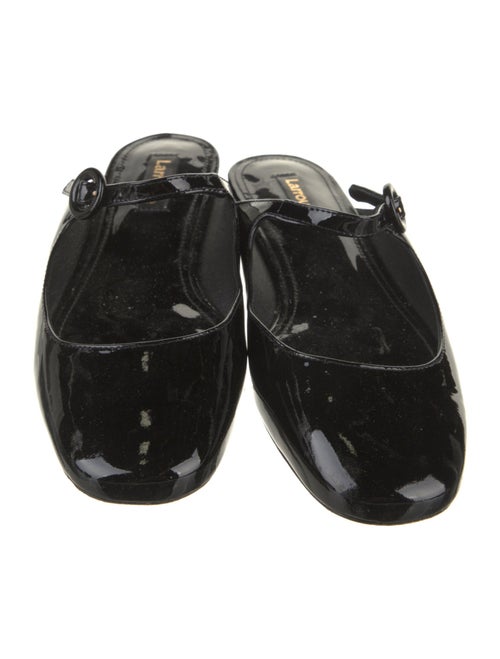 Larroude Patent Leather Mules