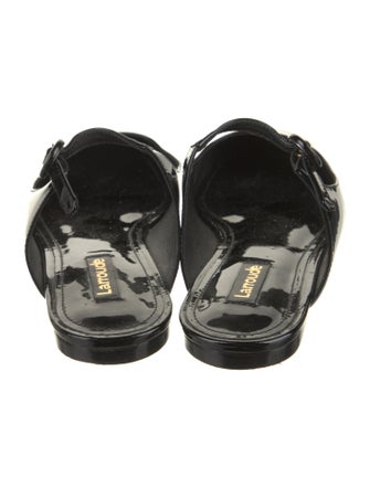 Larroude Patent Leather Mules
