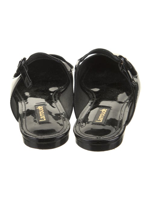 Larroude Patent Leather Mules