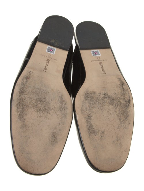 Larroude Patent Leather Mules
