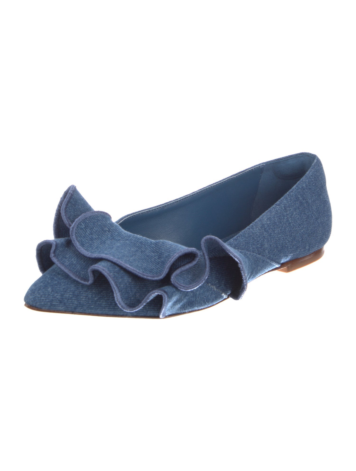 Larroude Denim Flats w/ Tags