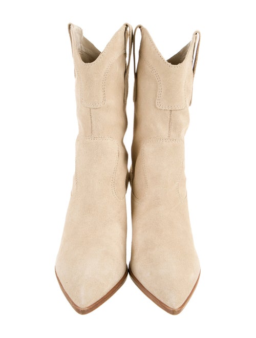 Larroude Suede Western Boots