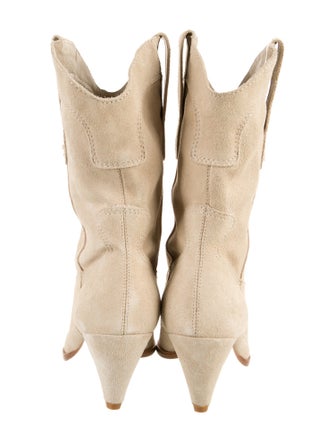 Larroude Suede Western Boots