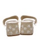 Larroude Canvas Floral Print Slides