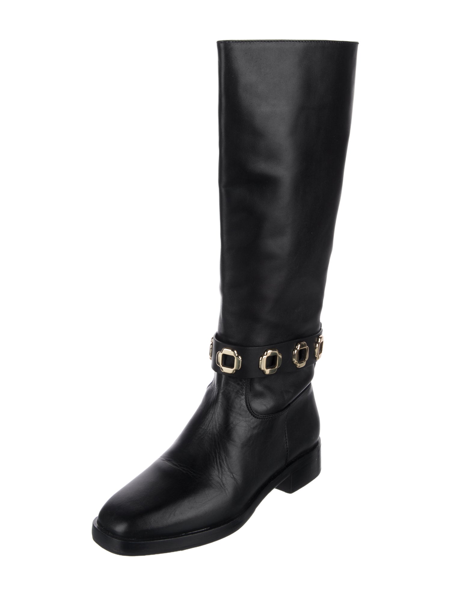 Larroude Leather Riding Boots