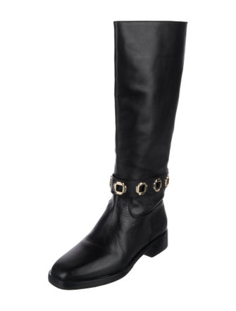 Larroude Leather Riding Boots