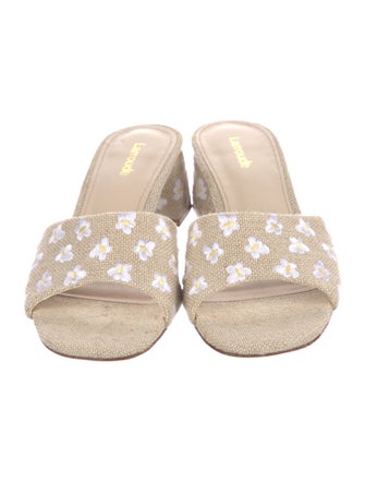 Larroude Canvas Printed Slides