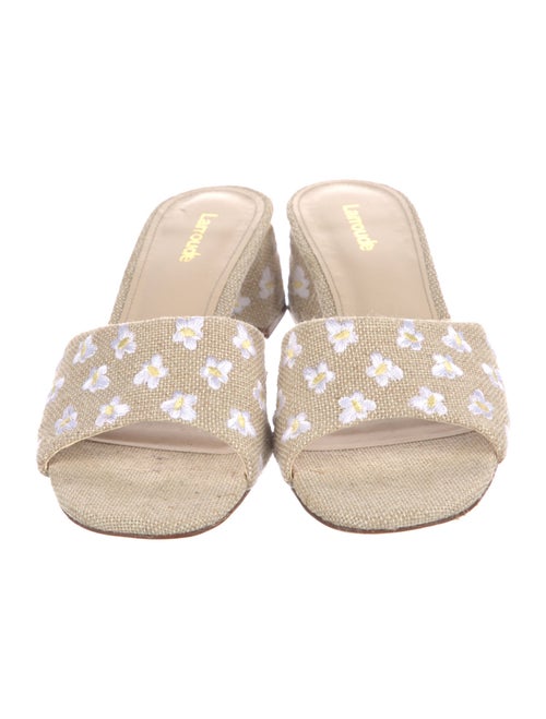 Larroude Canvas Printed Slides