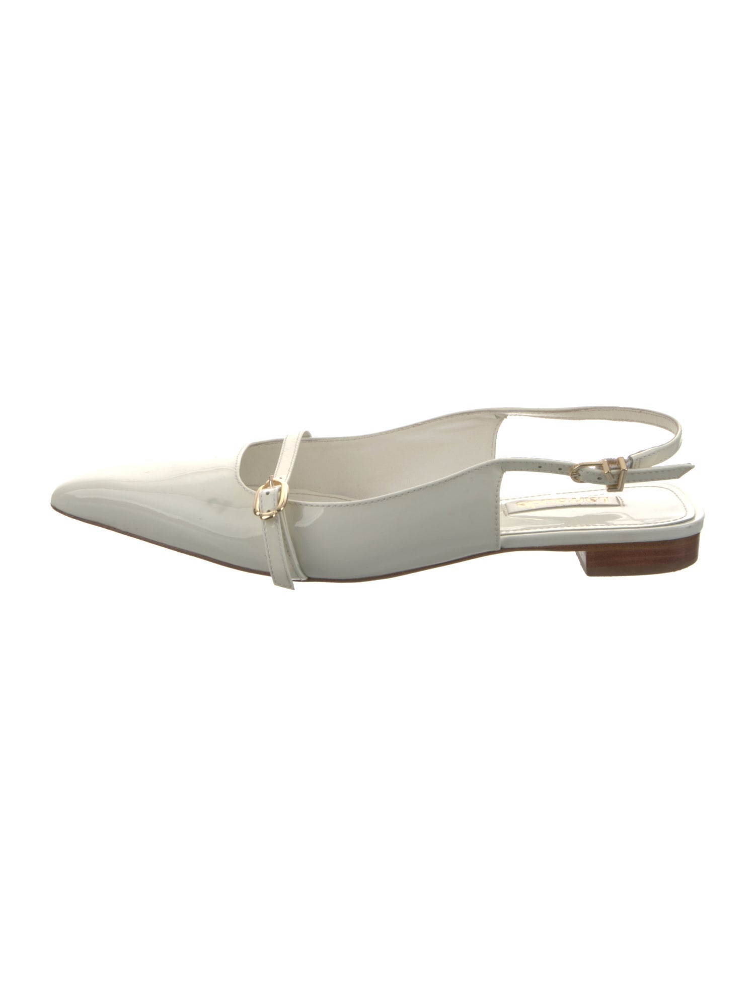 Larroude Patent Leather Slingback Flats
