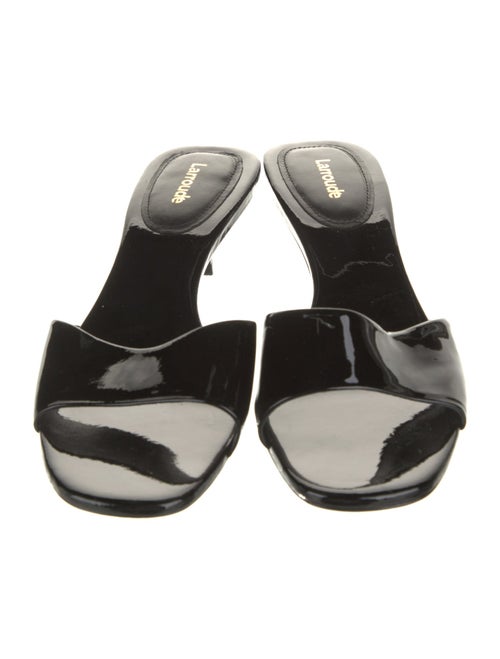 Larroude Patent Leather Slides