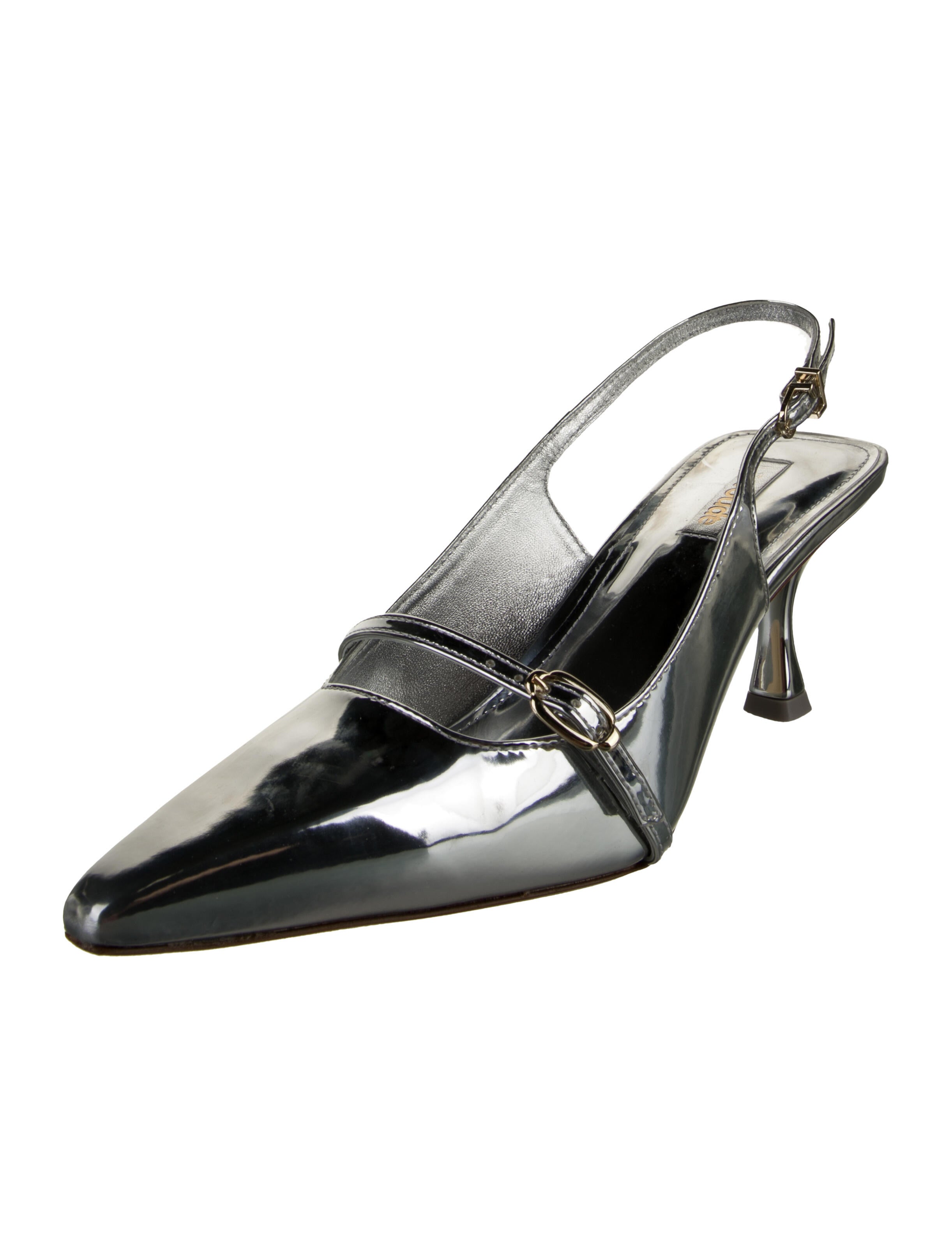 Larroude Patent Leather Slingback Pumps