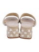 Larroude Canvas Patterned Slides