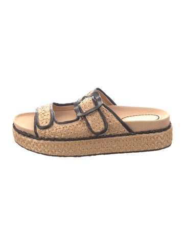 Larroude Sandals Raffia Espadrilles 8.5