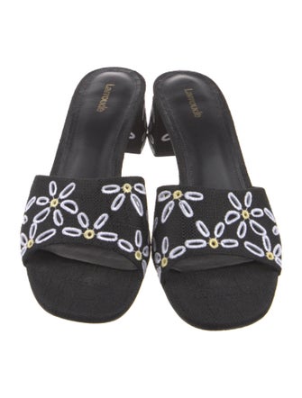 Larroude Canvas Printed Slides