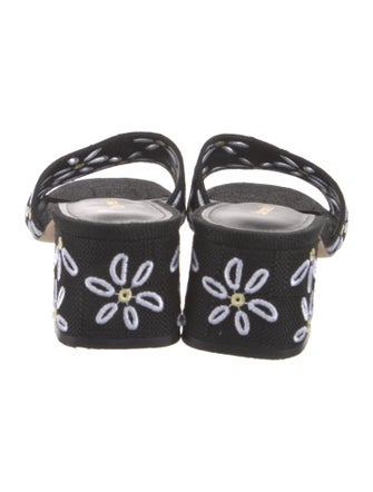 Larroude Canvas Printed Slides