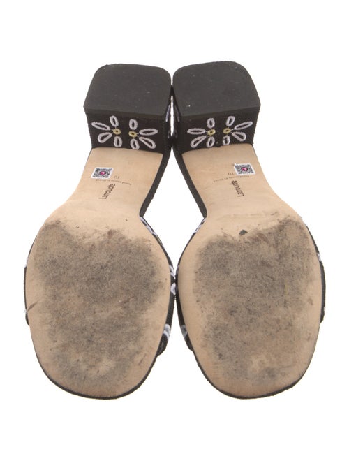 Larroude Canvas Printed Slides