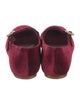 Larroude Velvet Crystal Embellishments Ballet Flats