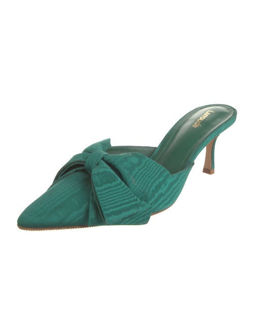 Larroude Bow Accents Mules