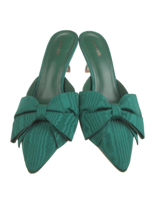 Larroude Bow Accents Mules