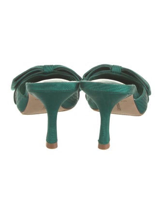 Larroude Bow Accents Mules