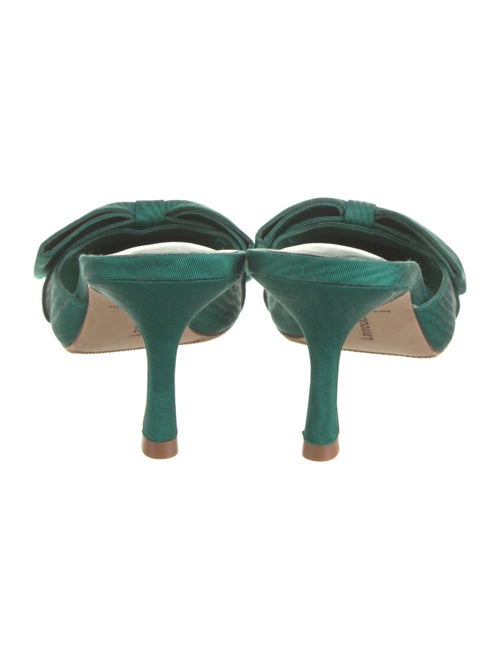 Larroude Bow Accents Mules