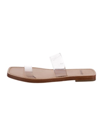 Larroude Leather Slides