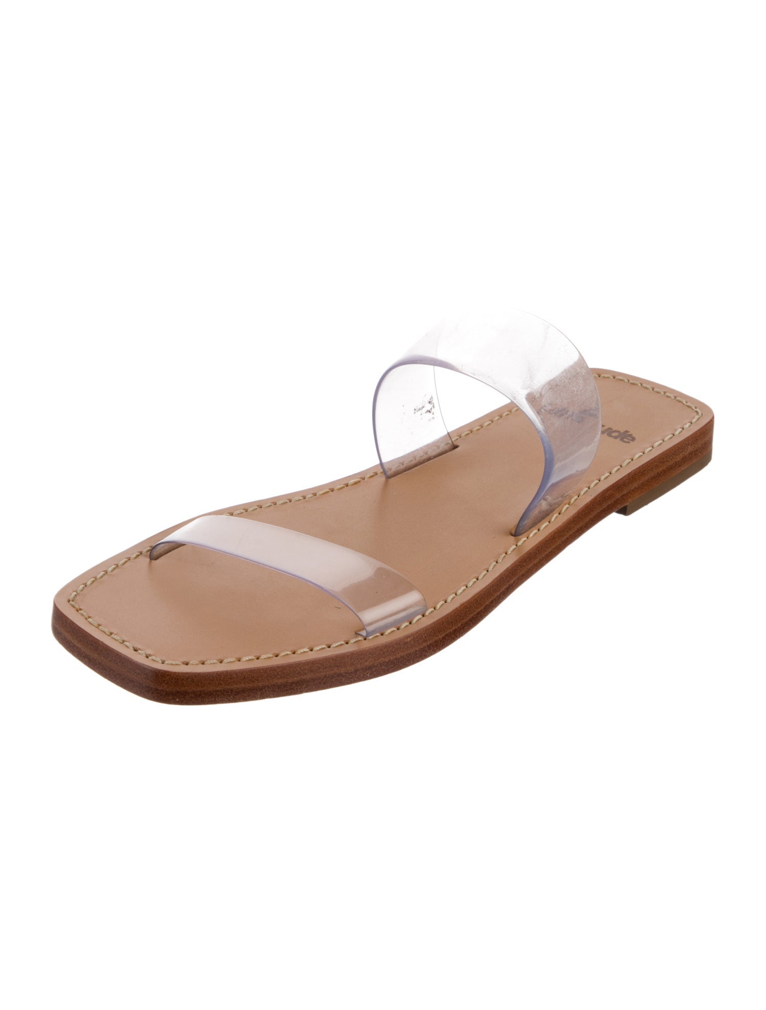 Larroude Leather Slides